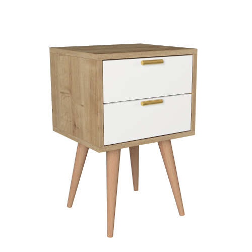 Bedside Tables Hazlo Istare Nightstand Side Table Pedestal With Two